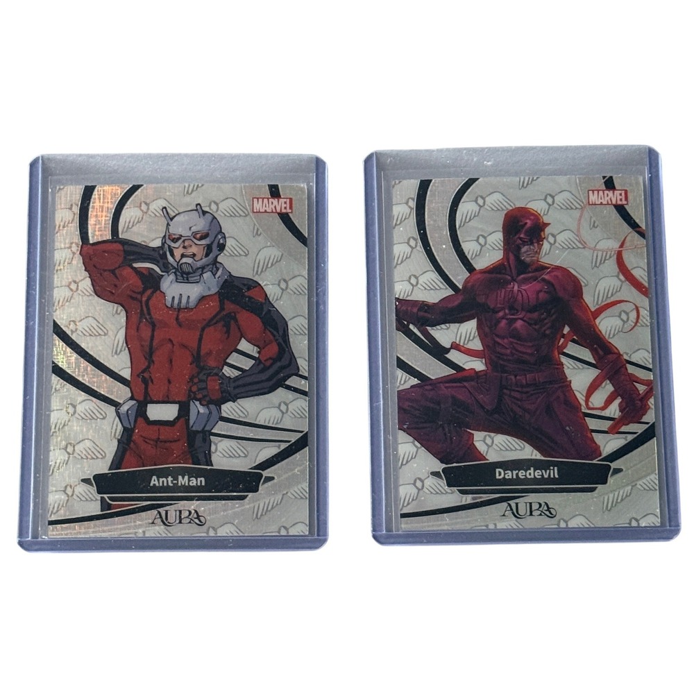 Kakawow Aura Marvel Trading Cards Ant-Man Daredevil Numbered /390 Set of 2 2025